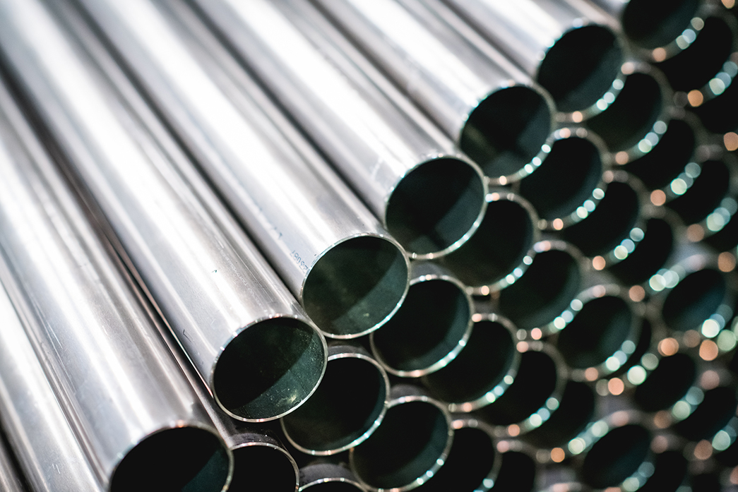 Pipes are stacked on top of each other