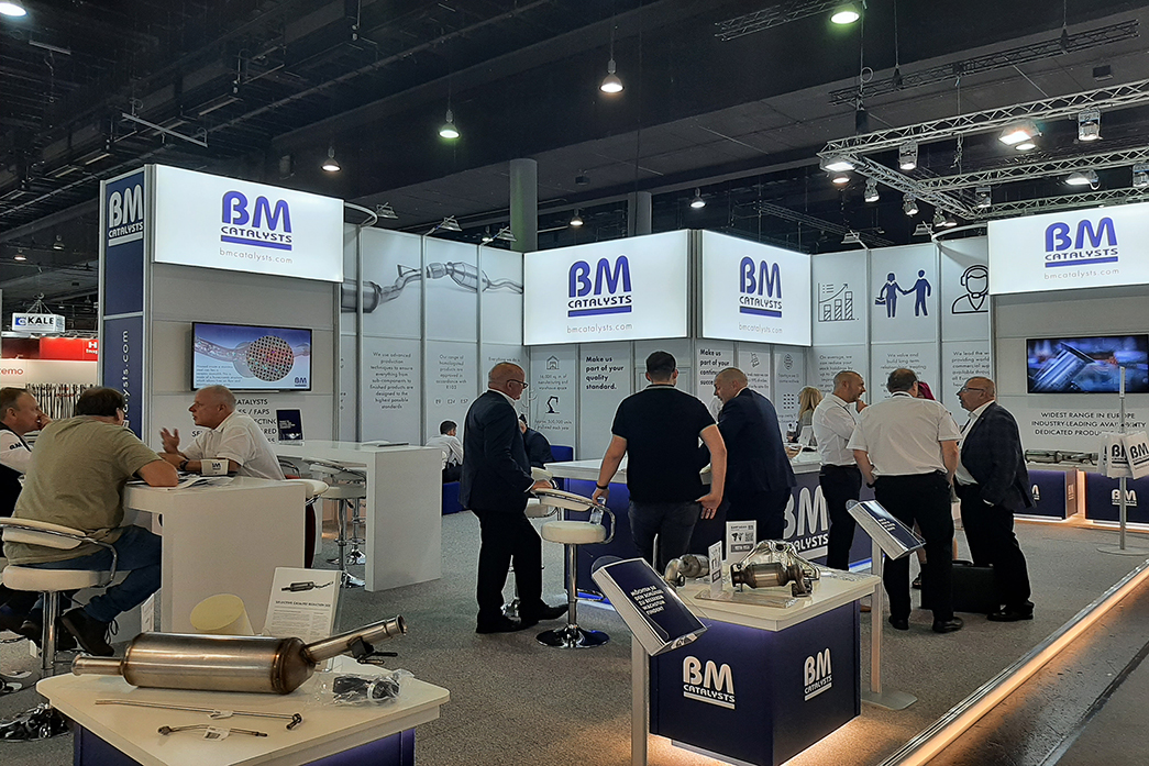 Exhibition stands at Automechankia 2024.